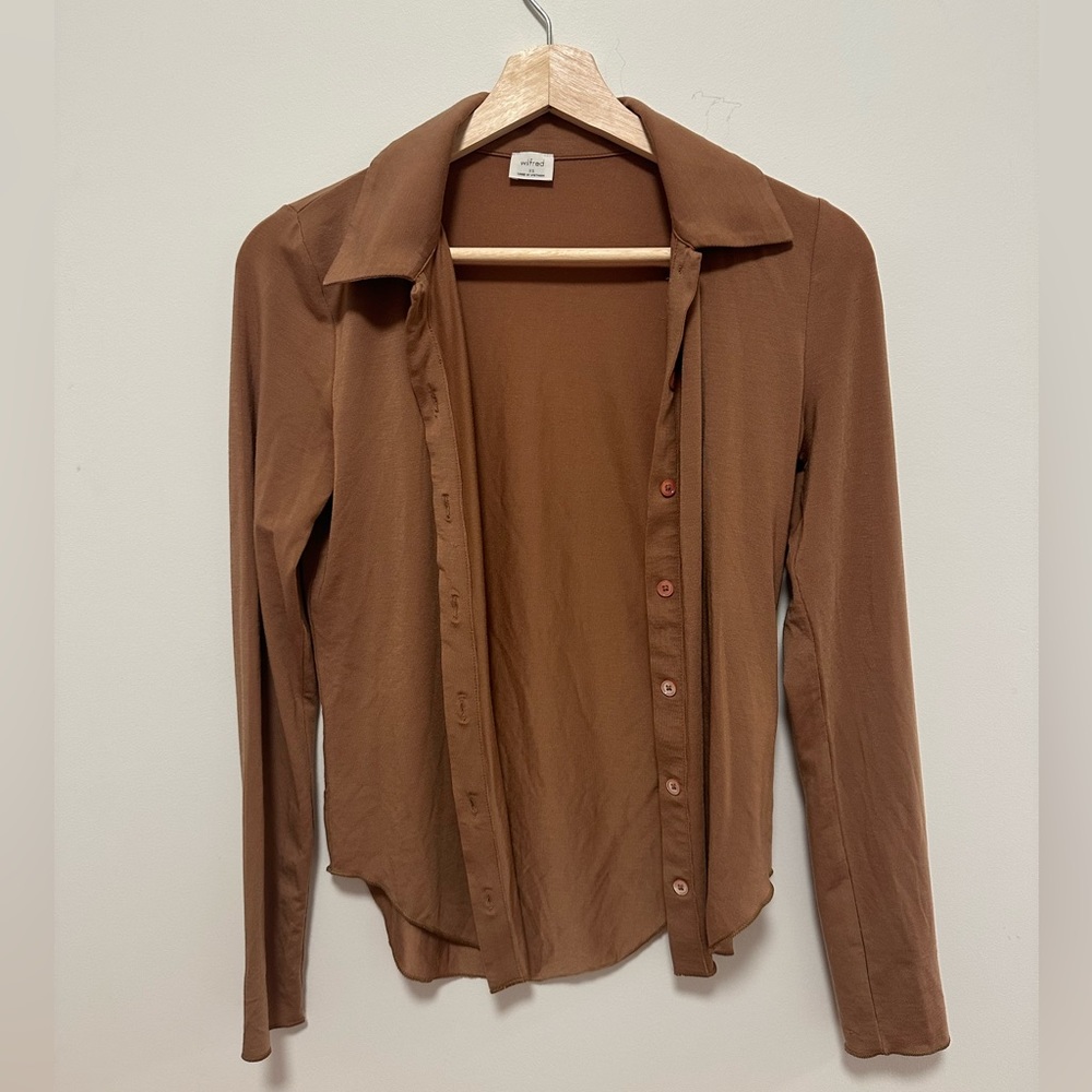 NWOT Wilfred button up long sleeve blouse